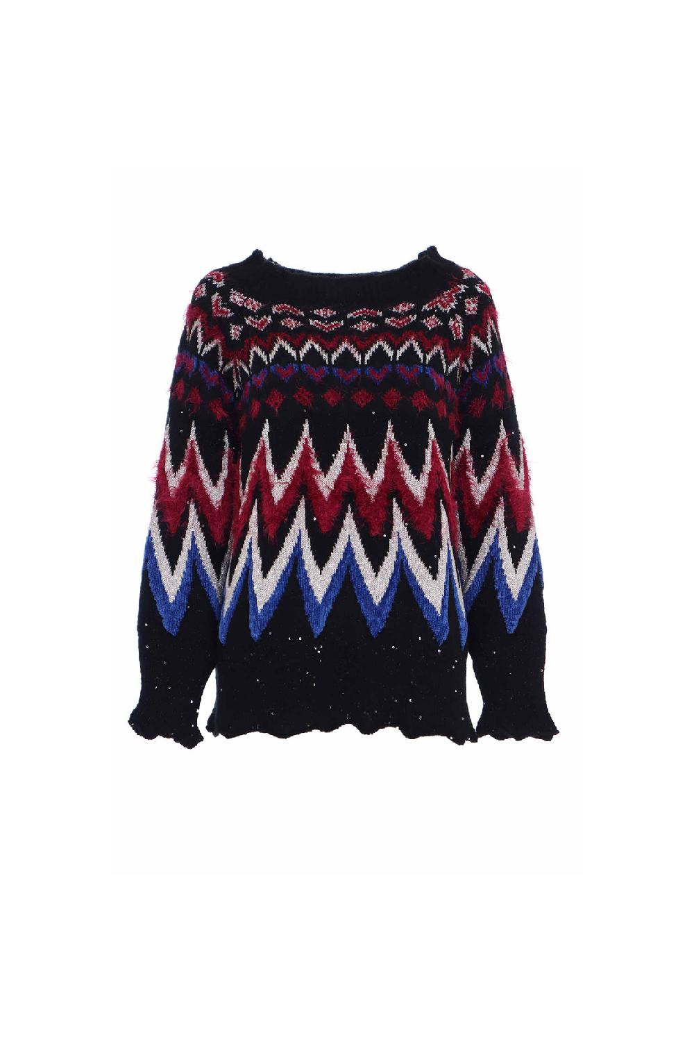 Soallure MAGLIA JACQUARD MULTICOLOR Hotsell