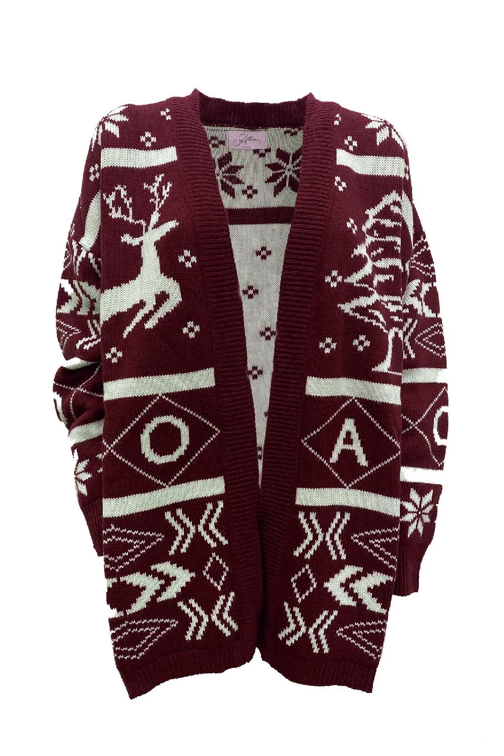Soallure CARDIGAN CHRISTMAS TREE E RENNA I Più Venduti