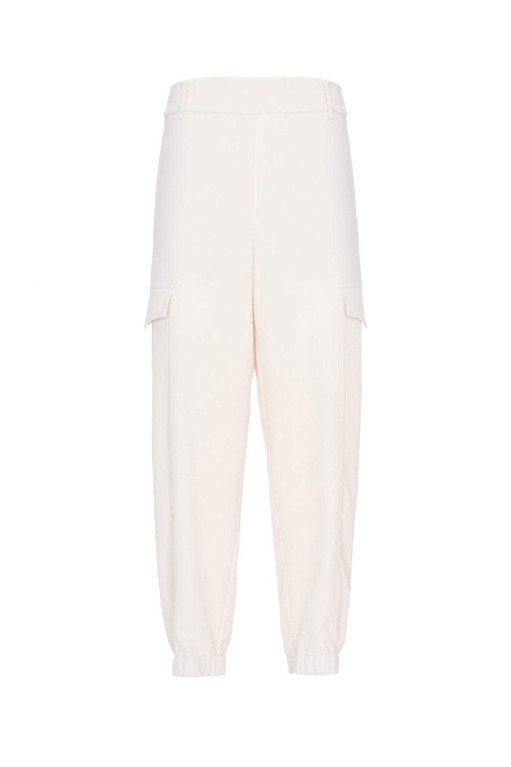Soallure PANTALONE BASIC CARGO IN CREPE Spedizione Gratuita