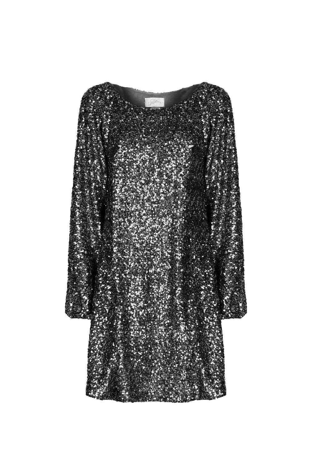 Soallure ABITO TUNICA CON SCOLLO A BARCHETTA PAILLETTES In Linea