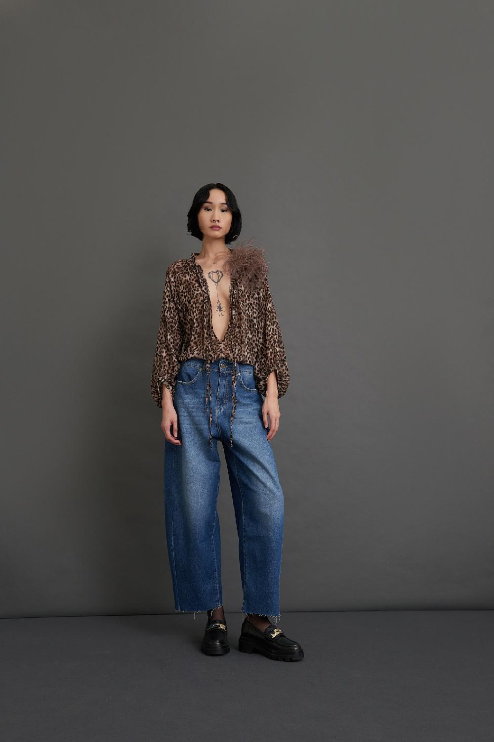 Soallure JEANS A CAROTA OVER FIT TAGLIO VIVO Qualità