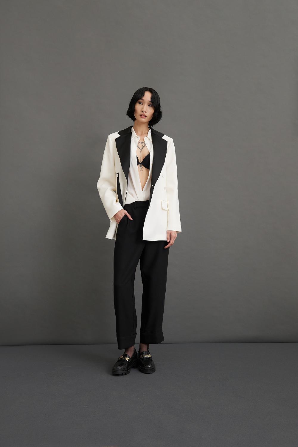 Soallure PANTALONE 7/8 CON RISVOLTO ALTO Negozi Online