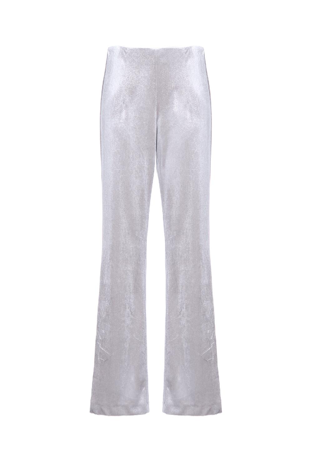 Soallure PANTALONE FLARE IN VELLUTO SPARKLE Acquista Ora