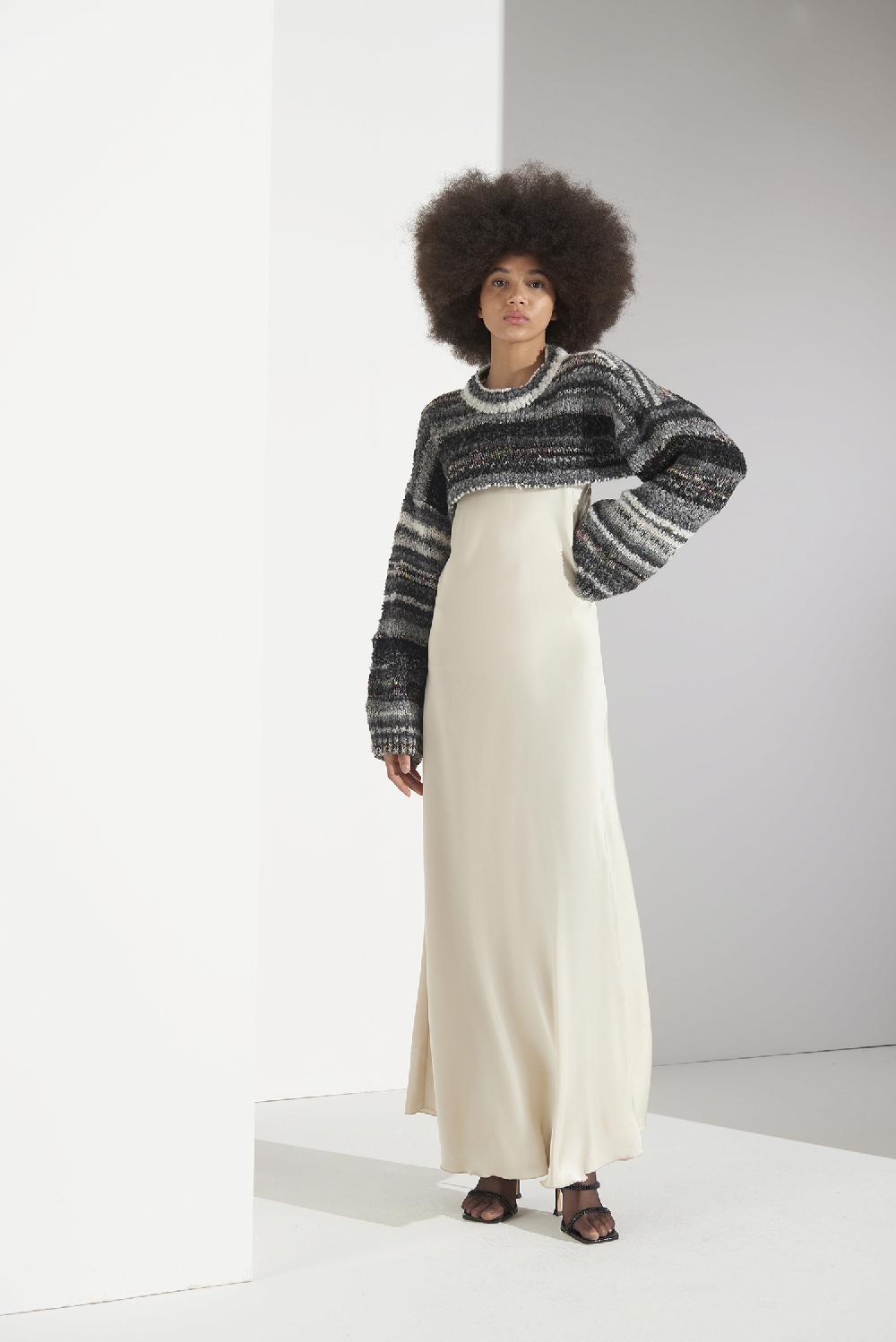 Soallure MAGLIA CROP MULTICOLOR Novità