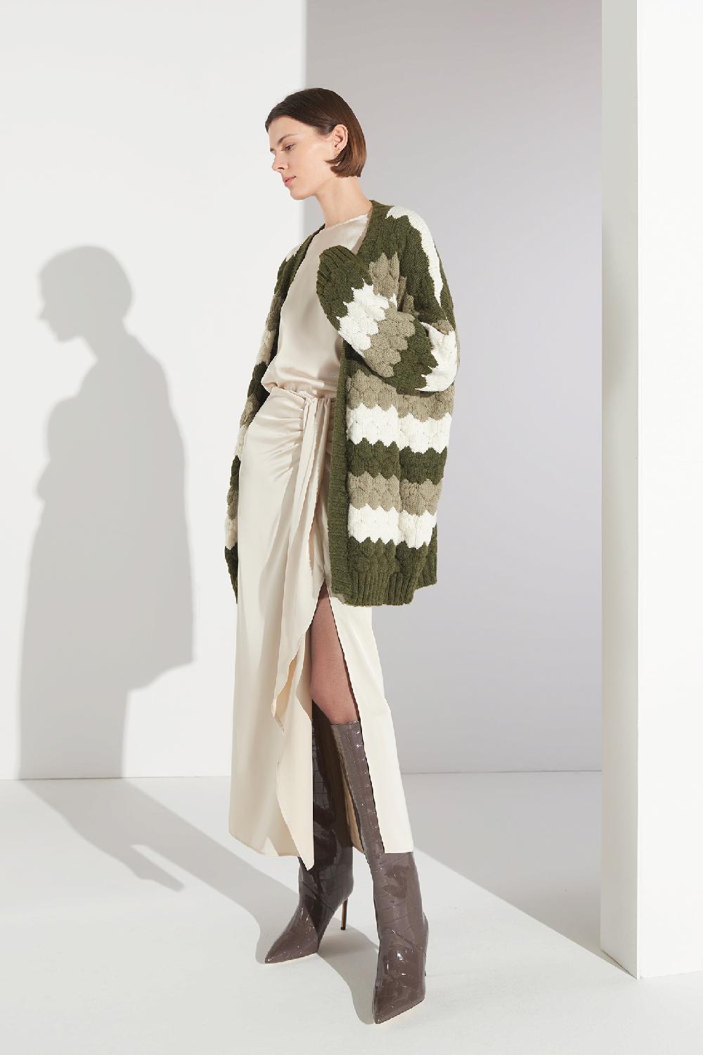 Soallure CARDIGAN TRICOLOUR MISTO LANA Presa