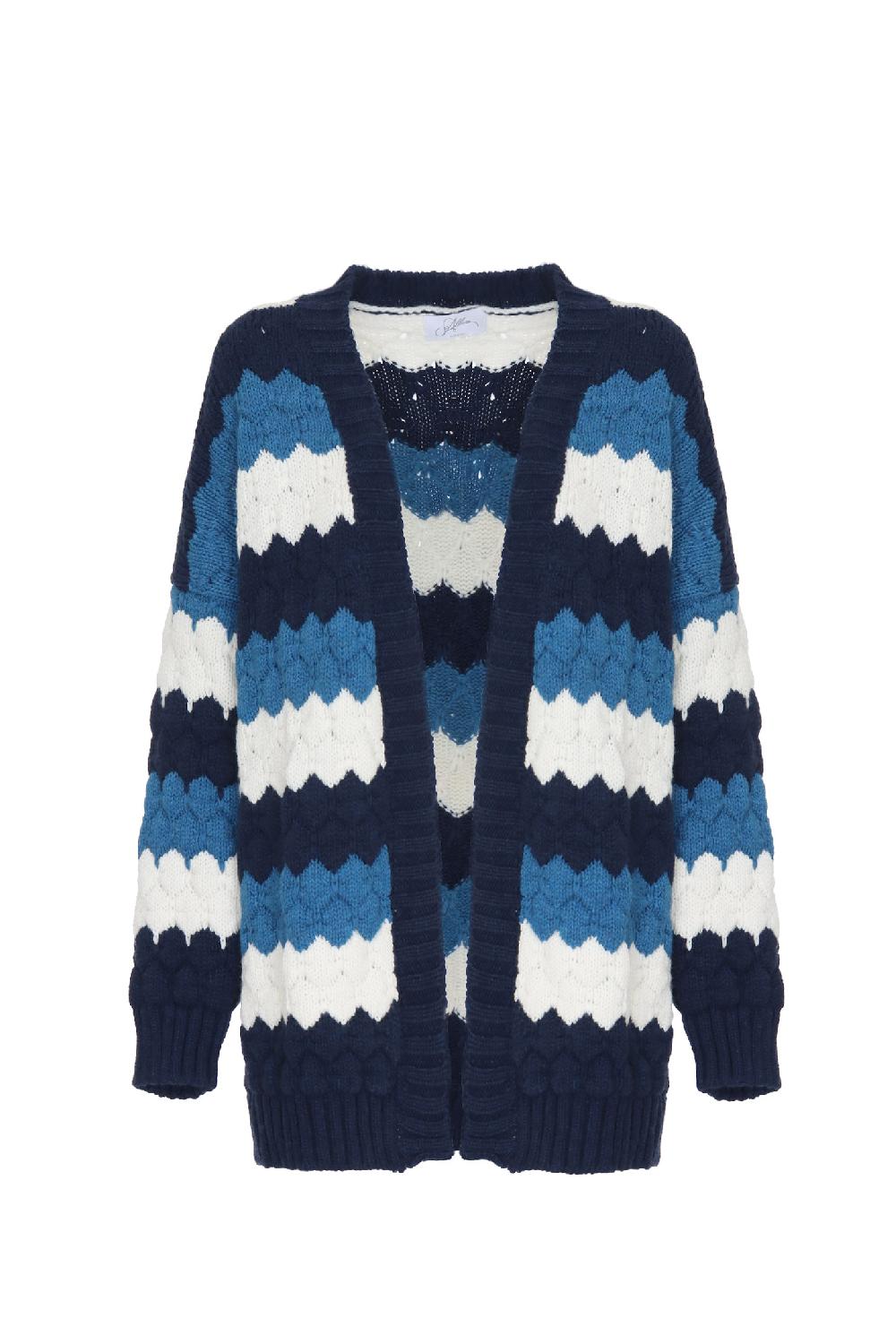 Soallure CARDIGAN TRICOLOUR MISTO LANA Presa