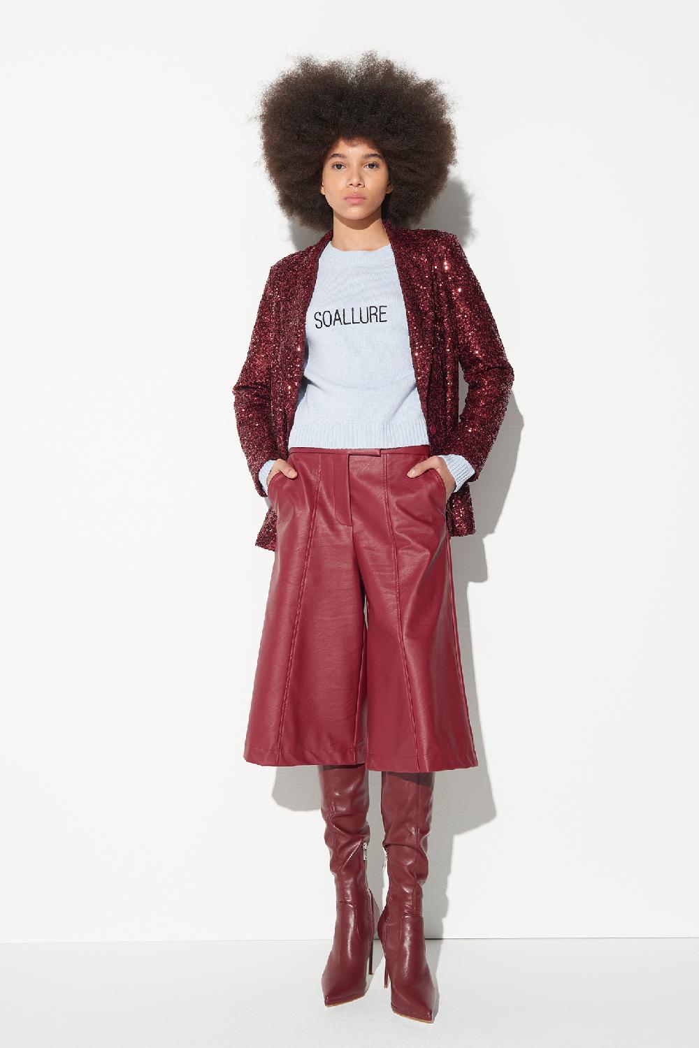 Soallure MAGLIA GIROCOLLO RICAMO SOALLURE Vendite Flash