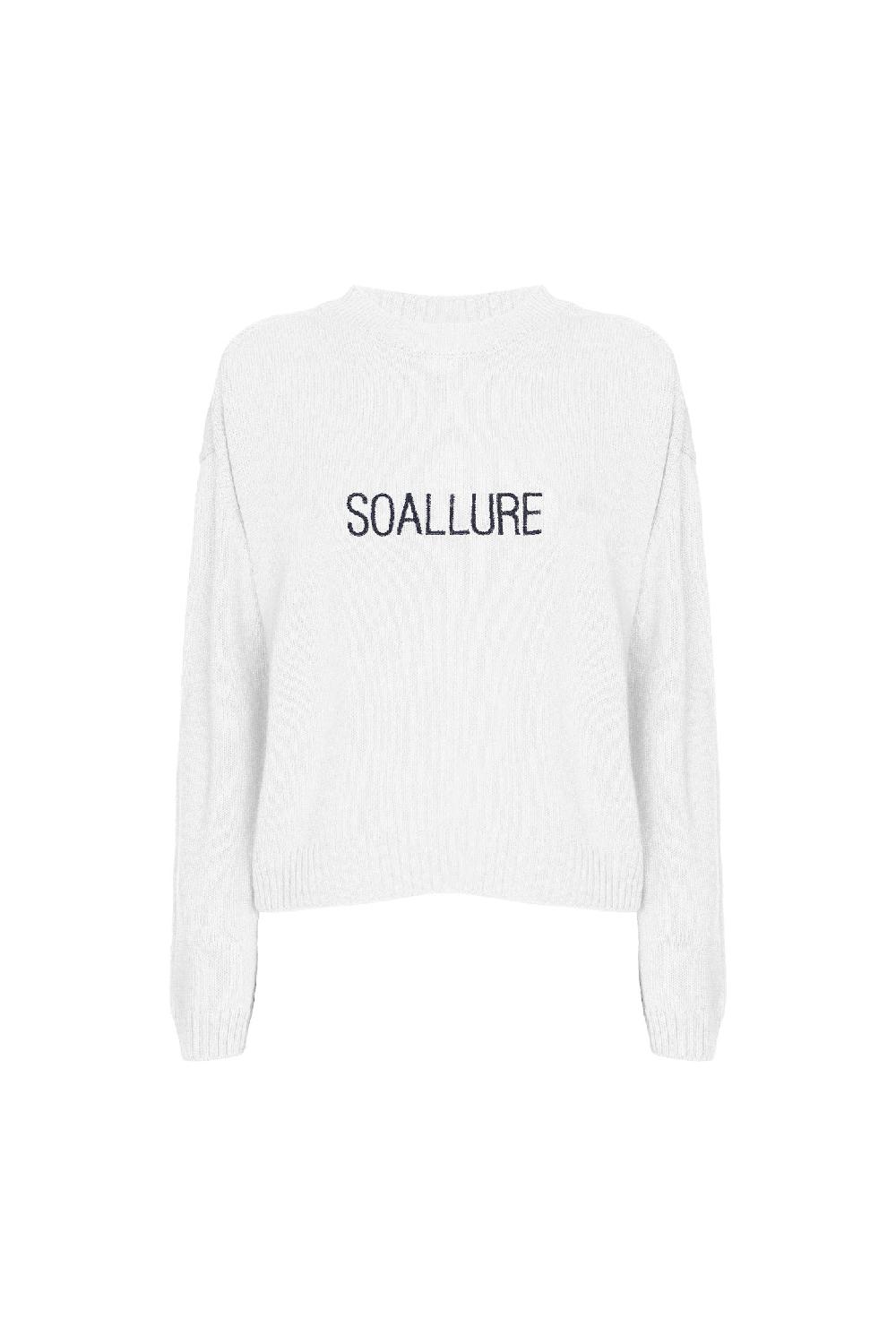Soallure MAGLIA GIROCOLLO RICAMO SOALLURE Vendite Flash