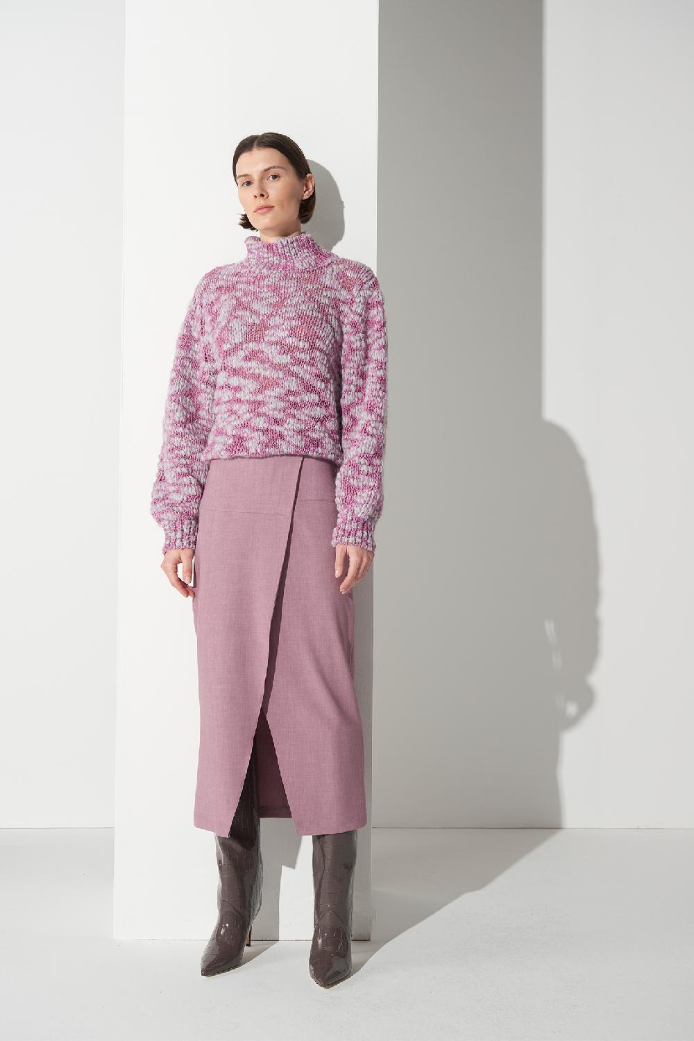 Soallure MAGLIA IN LANA EFFETTO MELANGE Spedizione Gratuita