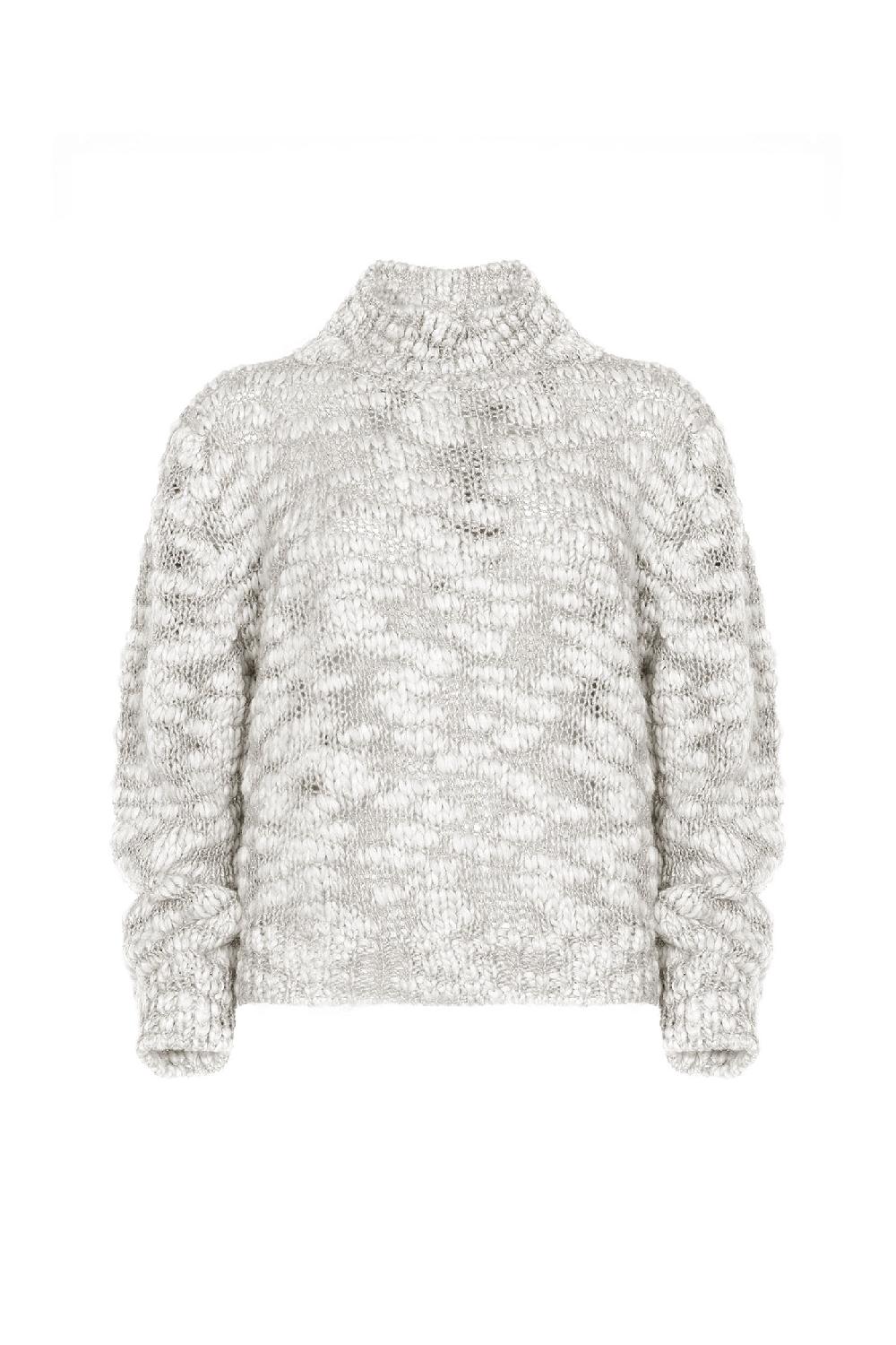 Soallure MAGLIA IN LANA EFFETTO MELANGE Spedizione Gratuita