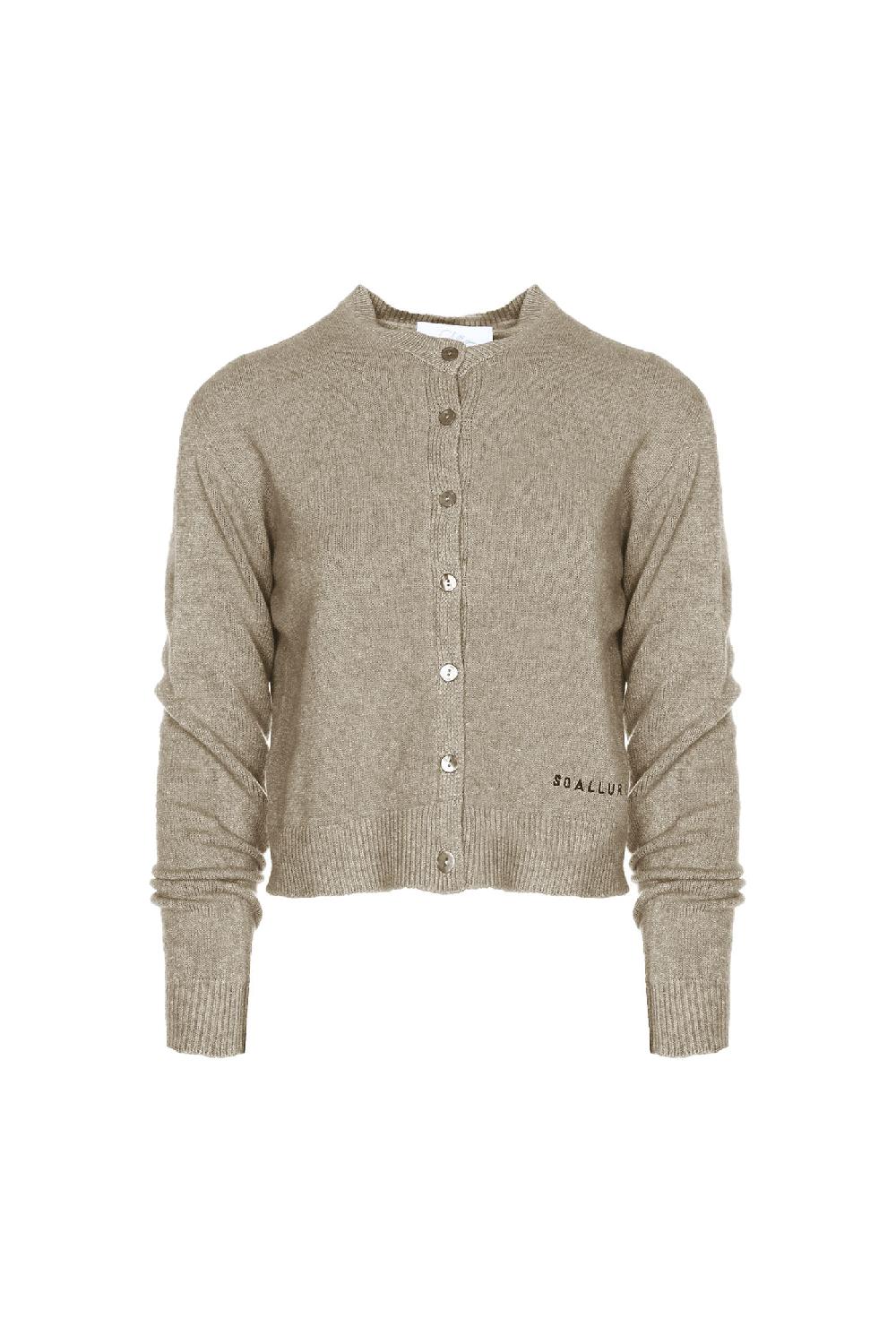Soallure CARDIGAN GIROCOLLO CON RICAMO Soddisfazione Garantita