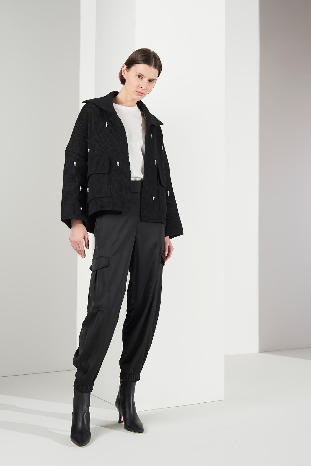 Soallure PANTALONE CARGO IN RASO Negozi Online