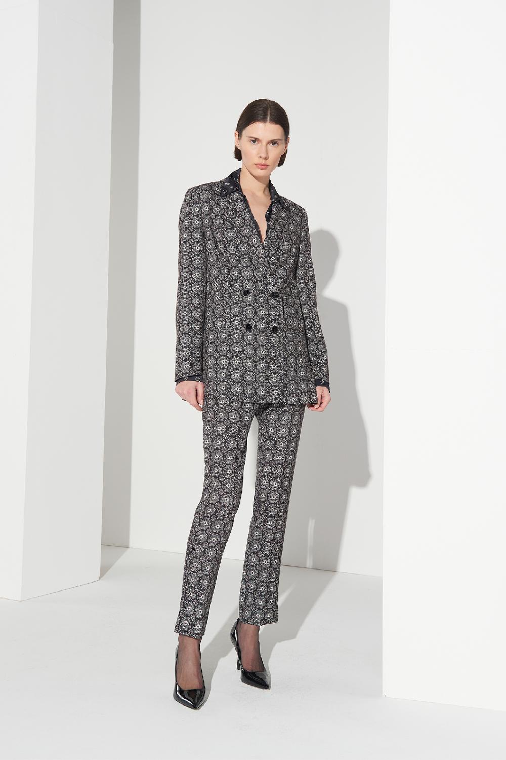 Soallure PANTALONE SIGARETTA A FANTASIA Cyber Monday