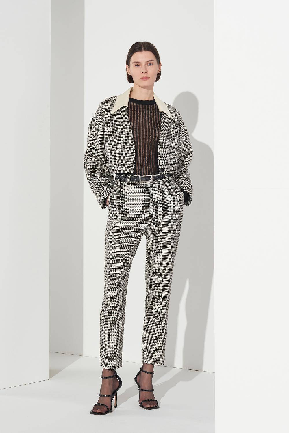 Soallure PANTALONE SIGARETTA A FANTASIA Fino Al -60%