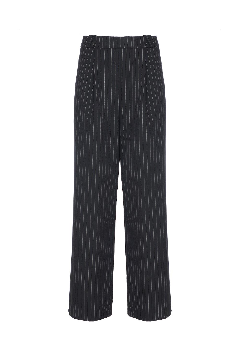 Soallure PANTALONE PALAZZO GESSATO Sottocosto