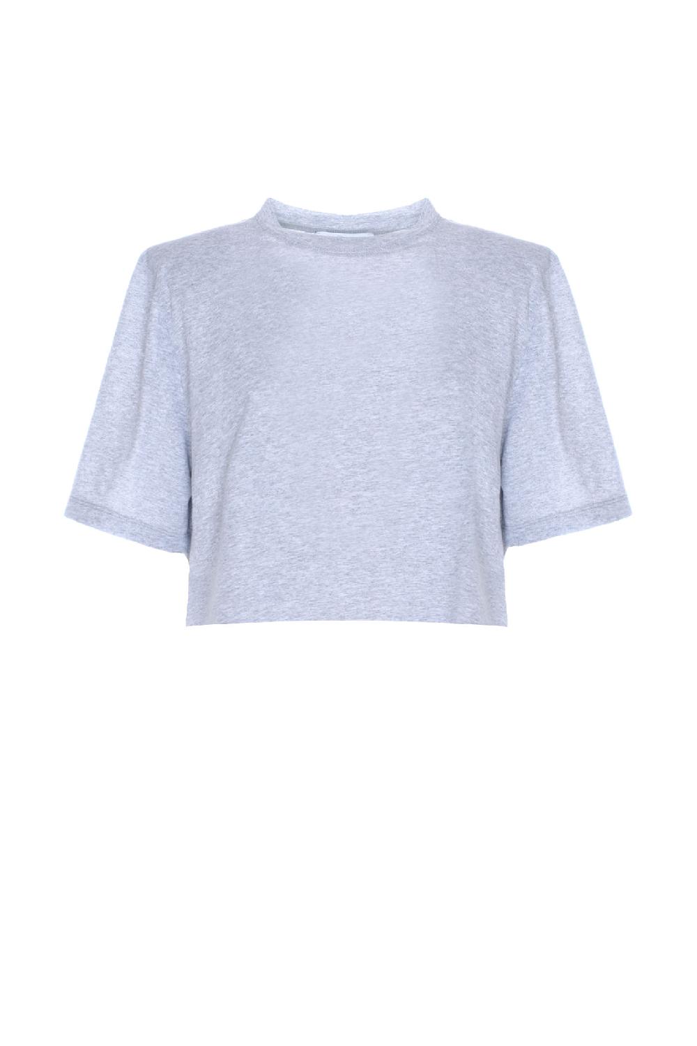 Soallure T-SHIRT BASIC CROP IN JERSEY CON SPALLINE Vendita Economica