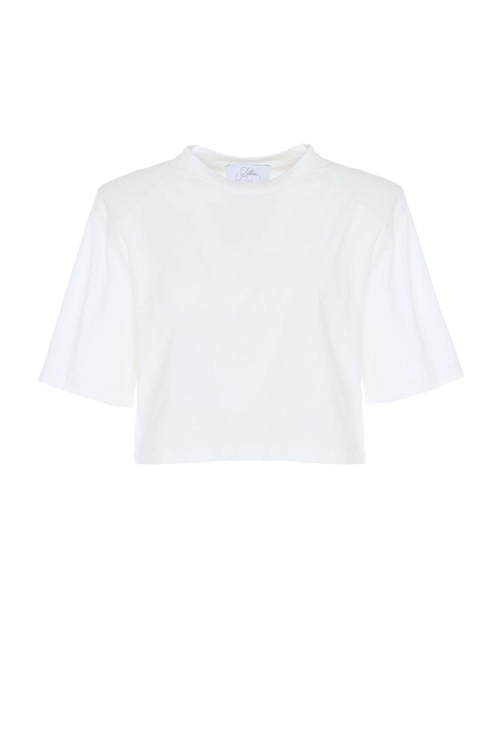 Soallure T-SHIRT BASIC CROP IN JERSEY CON SPALLINE Vendita Economica