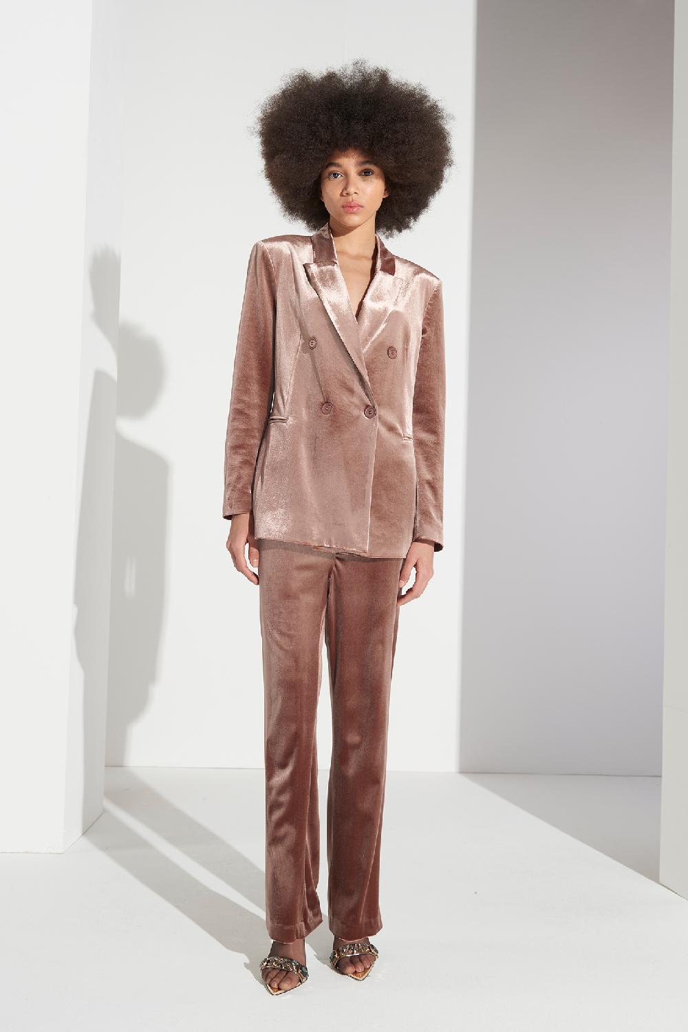 Soallure PANTALONE IN VELLUTO 2025