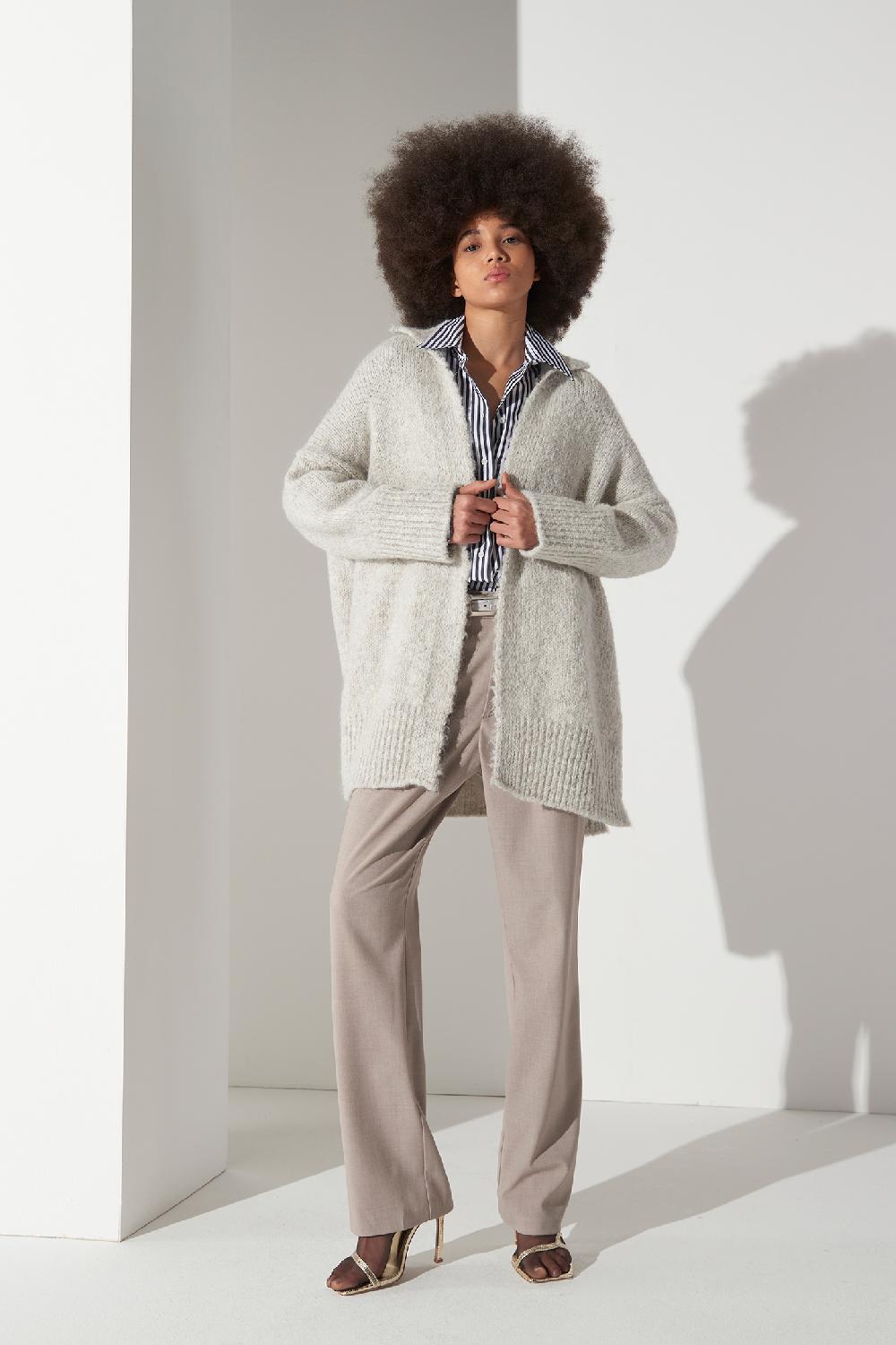 Soallure CAMICIA OVER IN COTONE A RIGHE Consegna Veloce