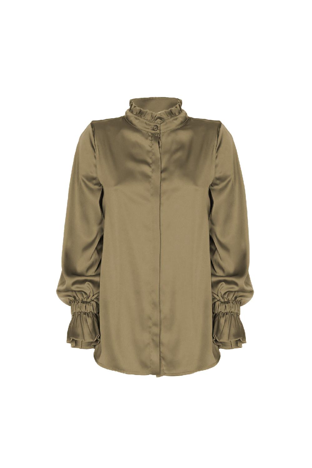 Soallure BLUSA CON ROUCHES Affare Del Giorno