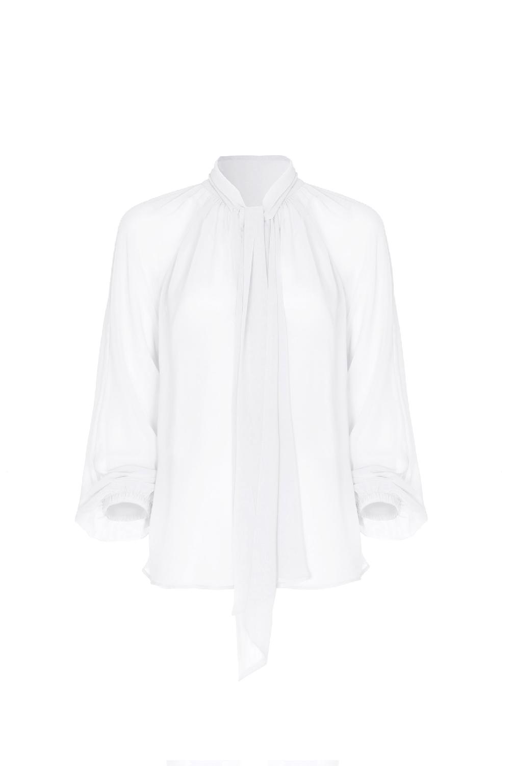 Soallure BLUSA CON COLLO A SCIARPA E MANICHE LUNGHE Sottocosto