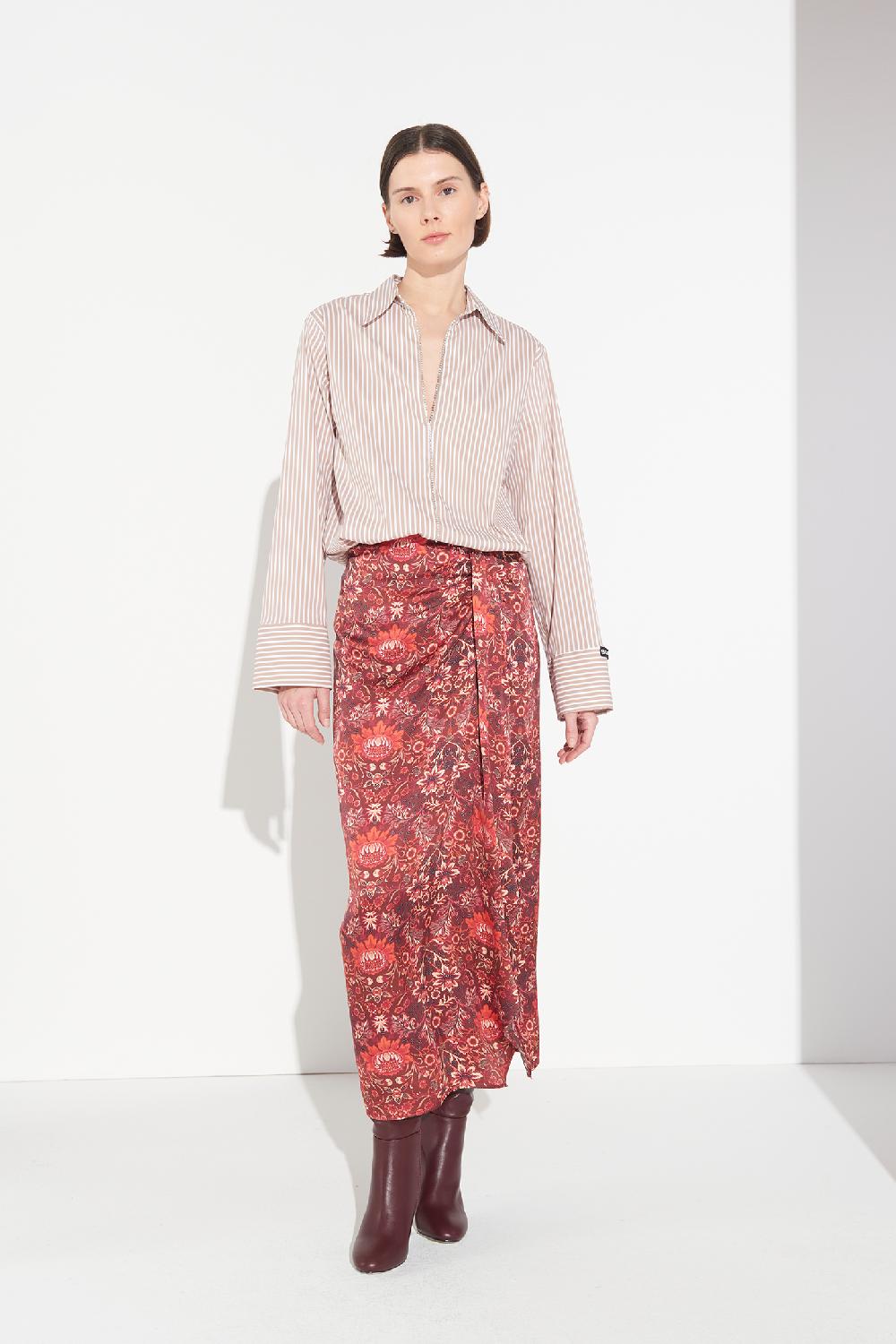Soallure CAMICIA A RIGHE E STRASS Sconto