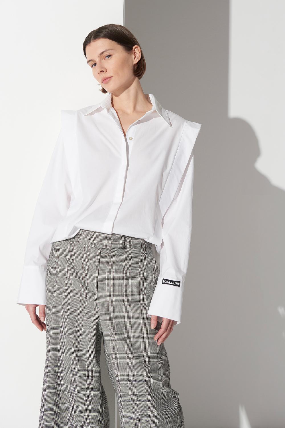 Soallure CAMICIA IN COTONE CON ALETTA Offerte