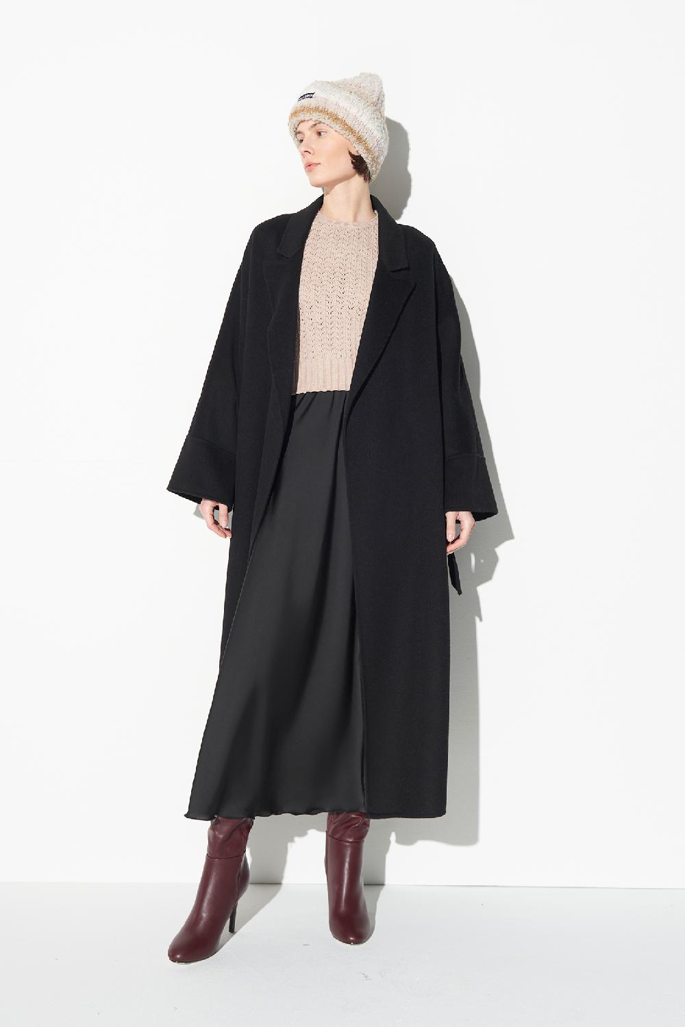 Soallure CAPPOTTO VESTAGLIA CON CINTURA Vendita Calda