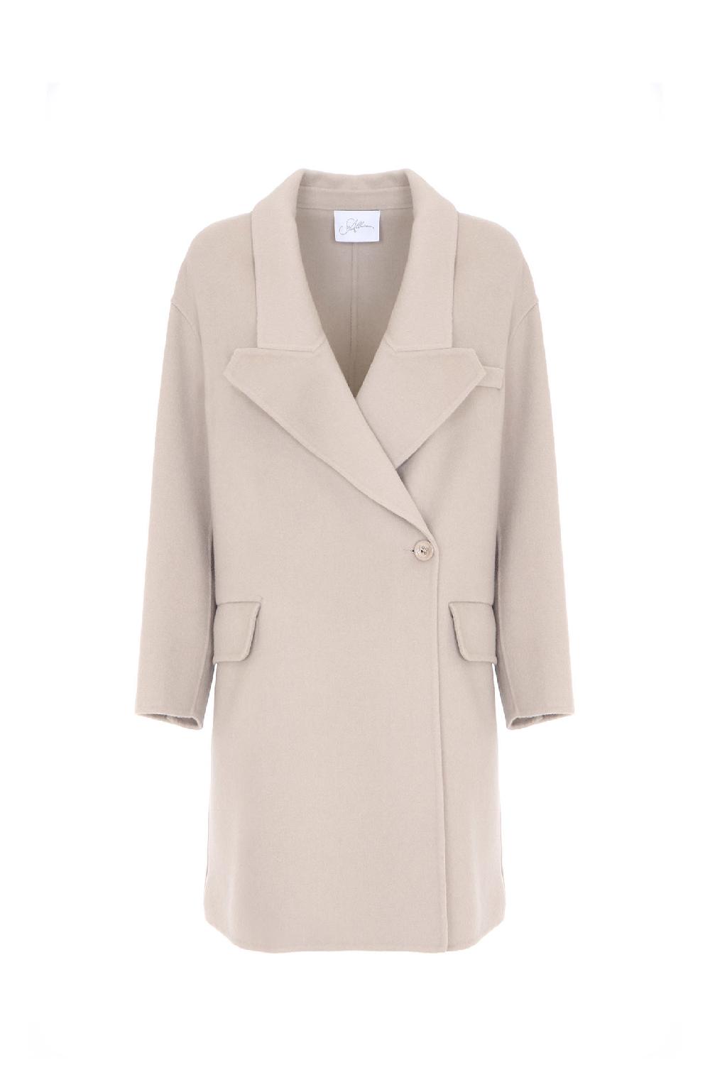 Soallure CAPPOTTO DOPPIO PETTO CON REVER A PUNTA TAGLIATA Vendite Flash