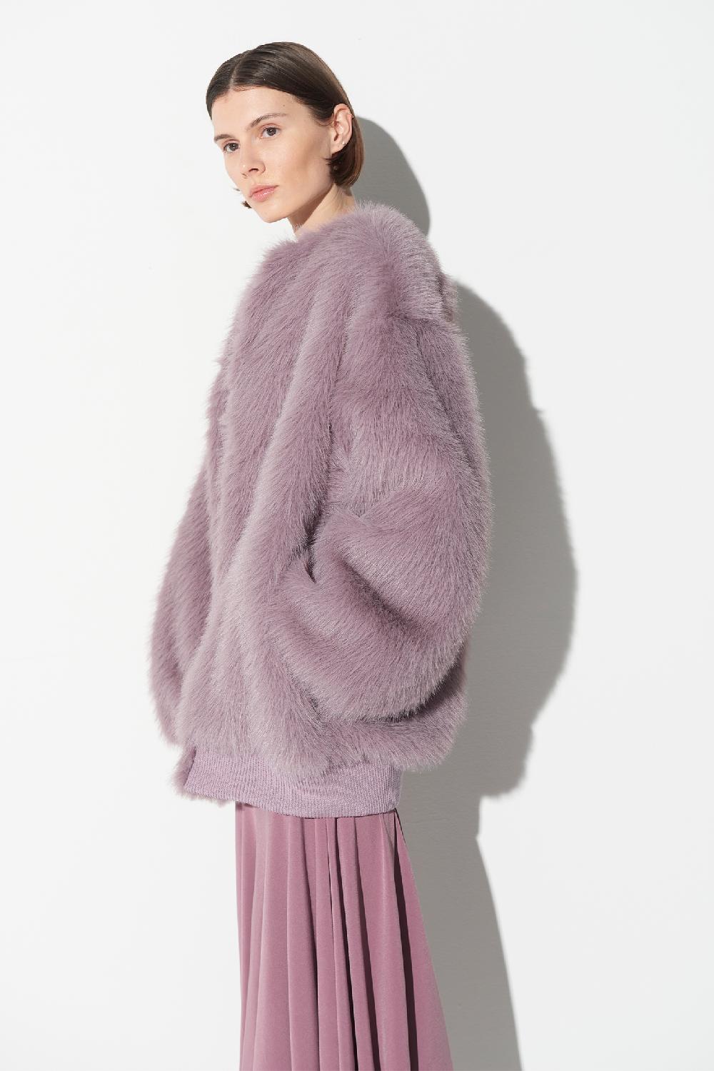 Soallure GIACCA BOMBER IN PELLICCIA SINTETICA Italia