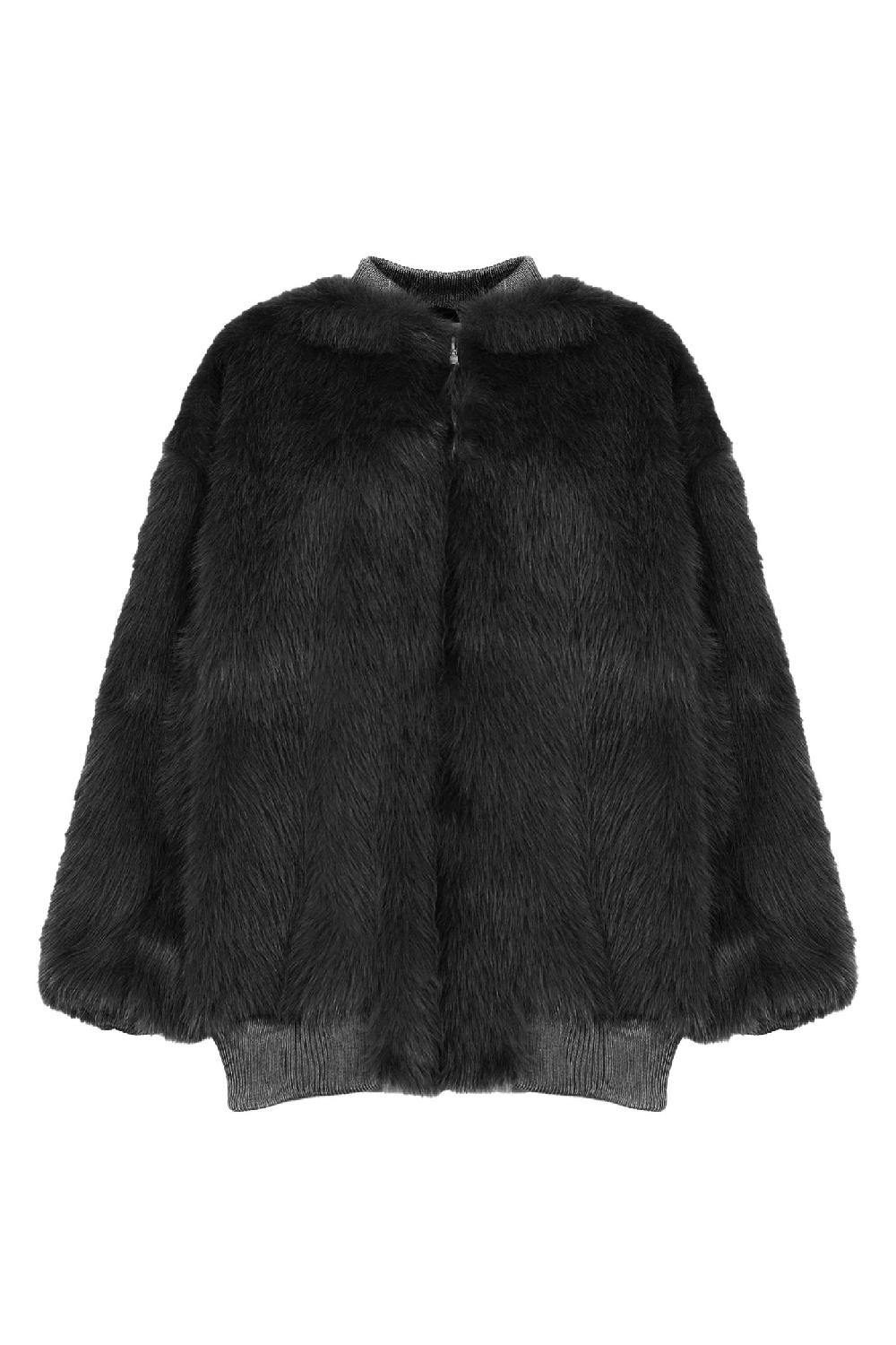 Soallure GIACCA BOMBER IN PELLICCIA SINTETICA Italia
