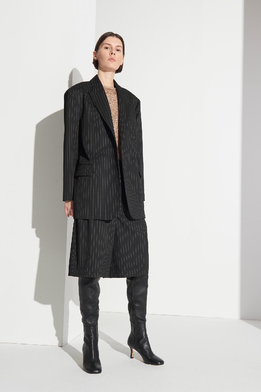 Soallure GIACCA OVERSIZE GESSATA Qualità Garantita