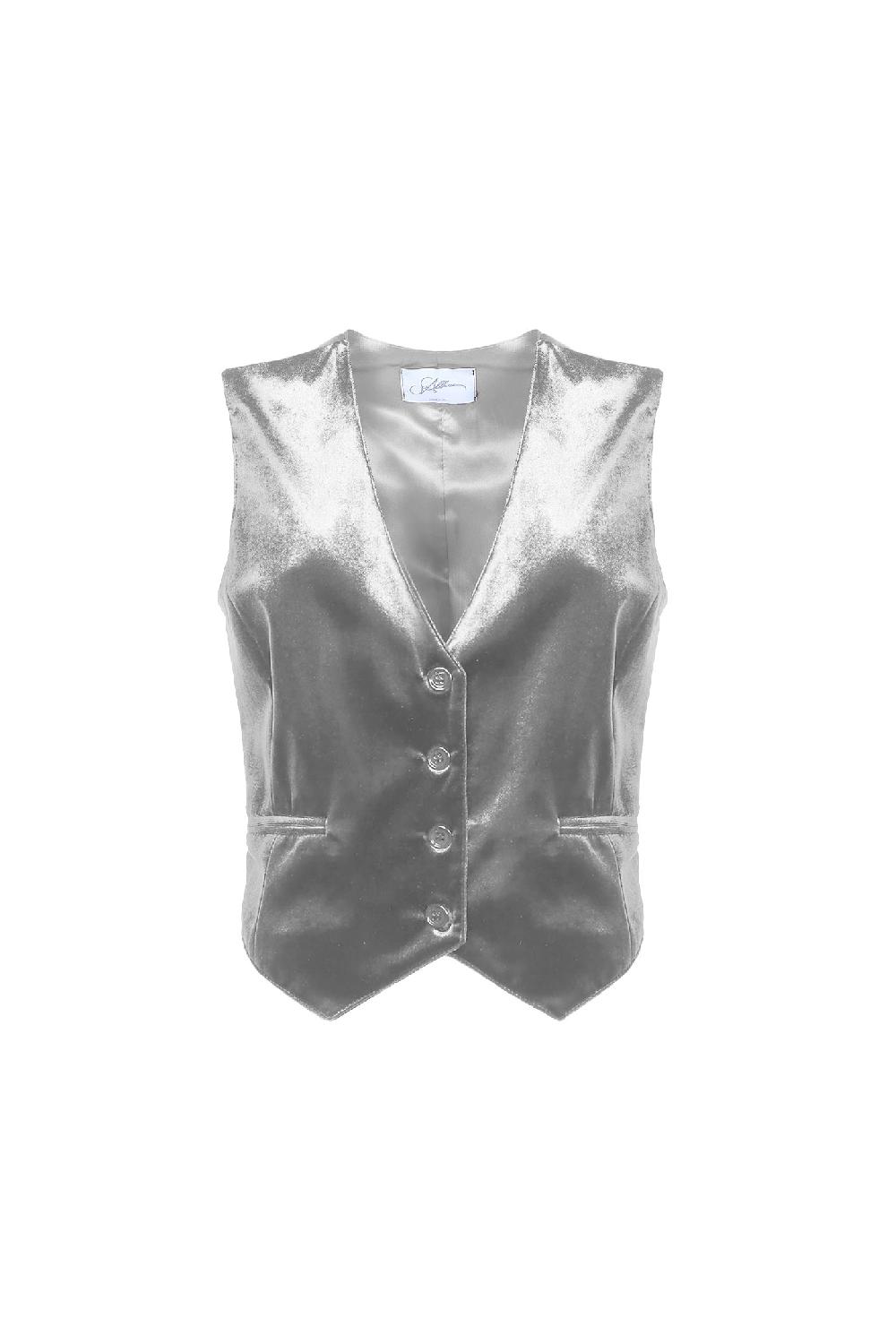 Soallure GILET CORTO IN VELLUTO Novità
