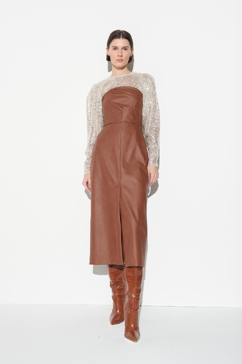 Soallure MAGLIA MANICHE A SBUFFO PAILLETTES Vendita