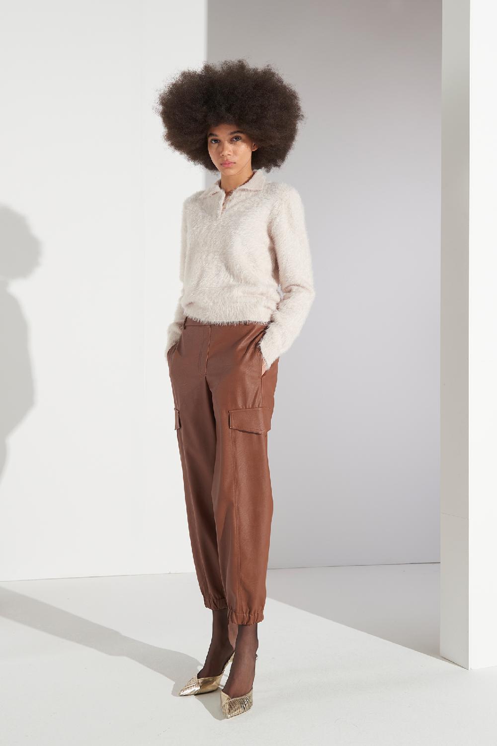 Soallure MAGLIA POLO MANICHE LUNGHE ORSETTO Shopping Online