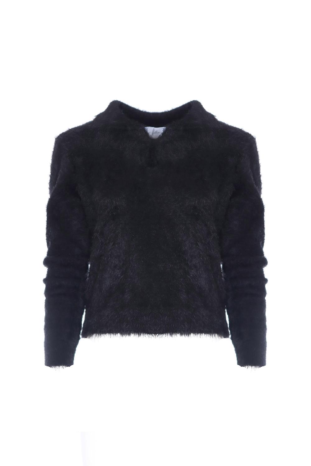 Soallure MAGLIA POLO MANICHE LUNGHE ORSETTO Shopping Online