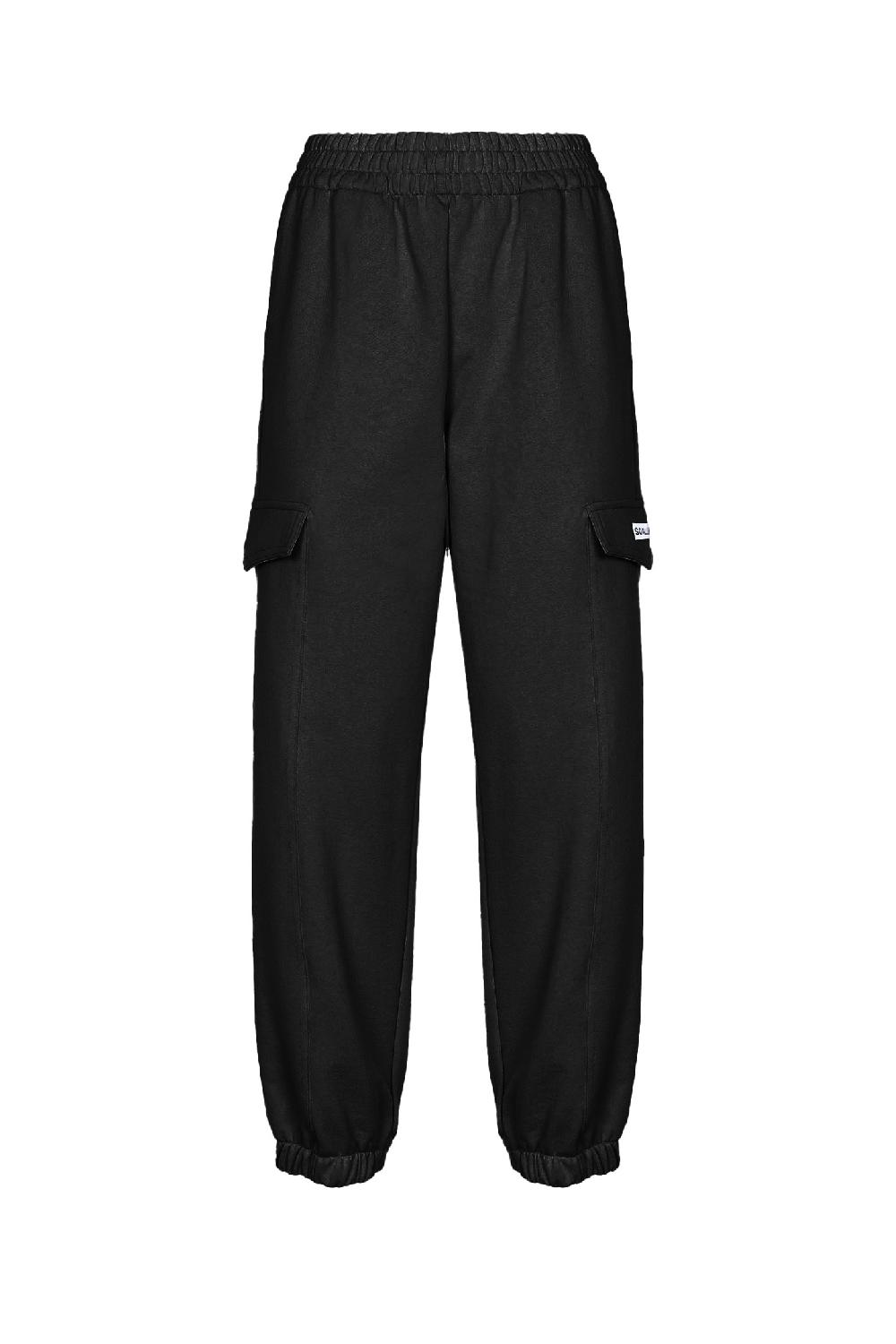 Soallure PANTALONE IN FELPA CON TASCHE Sottocosto