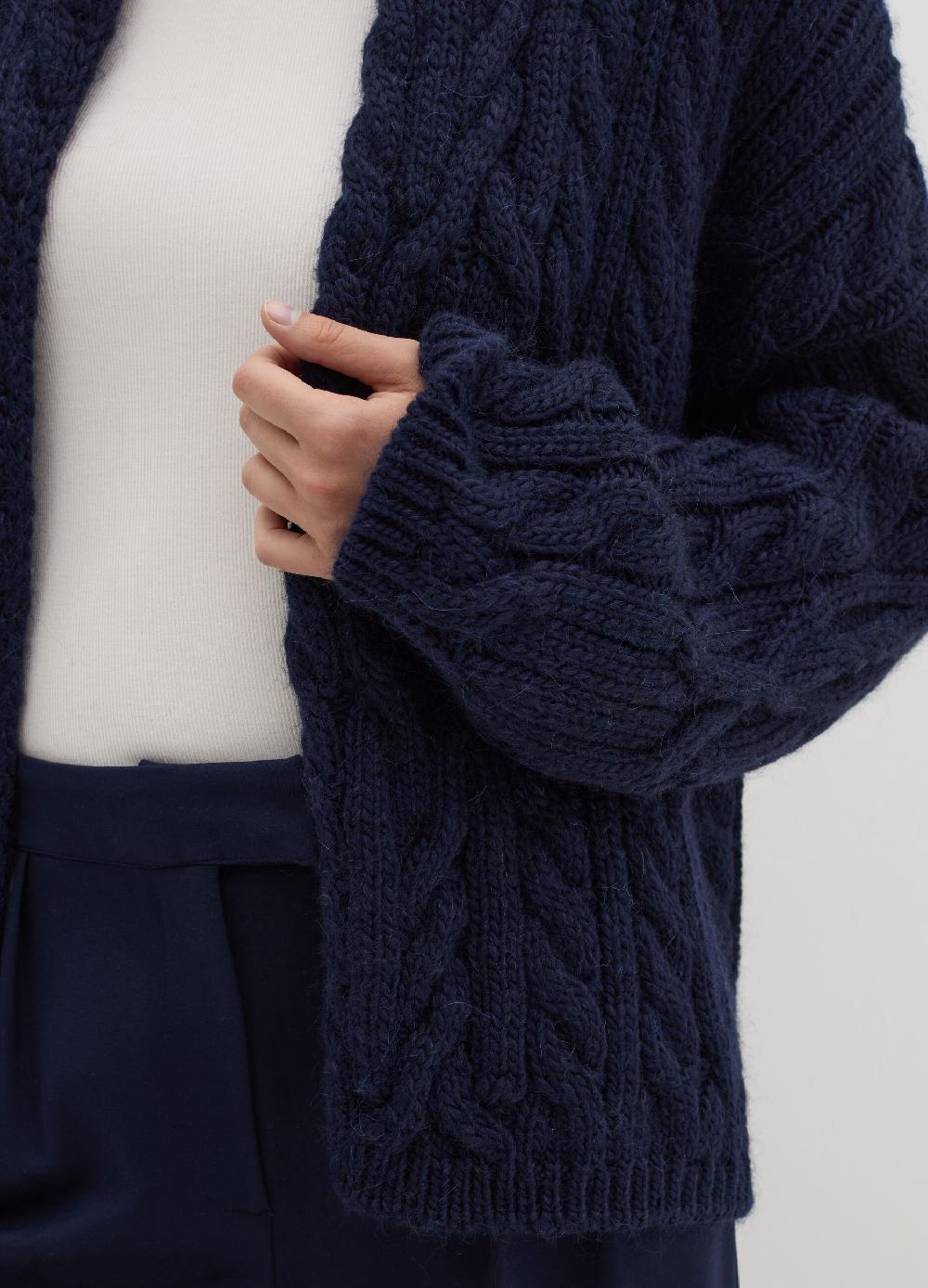 Stefanel Cardigan aperto in stoppino a trecce 2025