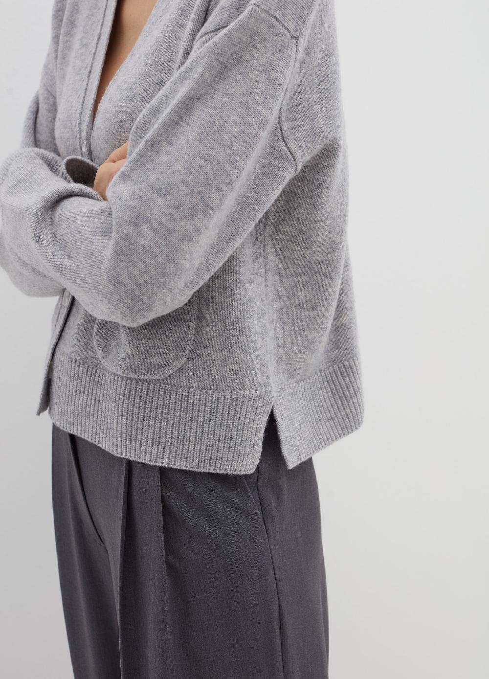 Stefanel Cardigan in lana e cashmere con scollo a V In Linea