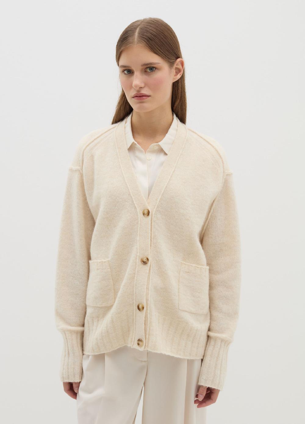 Stefanel Cardigan in misto lana e alpaca con scollo a V Nuovo