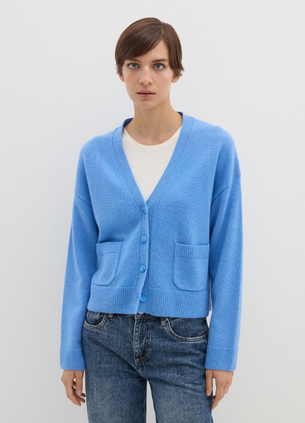 Stefanel Cardigan in lana e cashmere con scollo a V Qualità