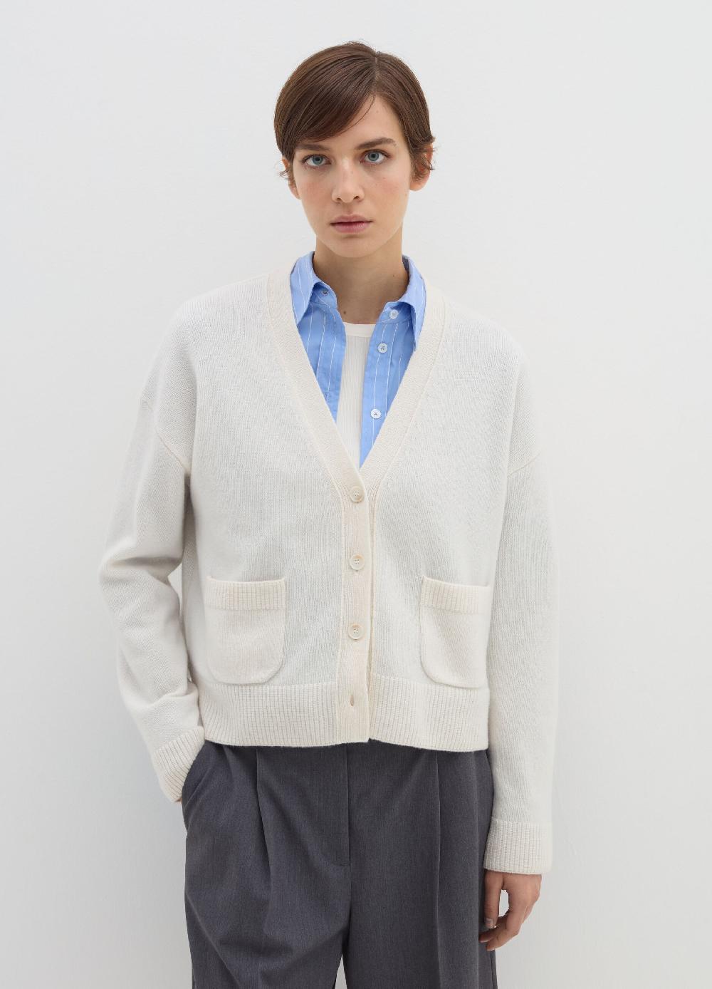 Stefanel Cardigan in lana e cashmere con scollo a V Vendita