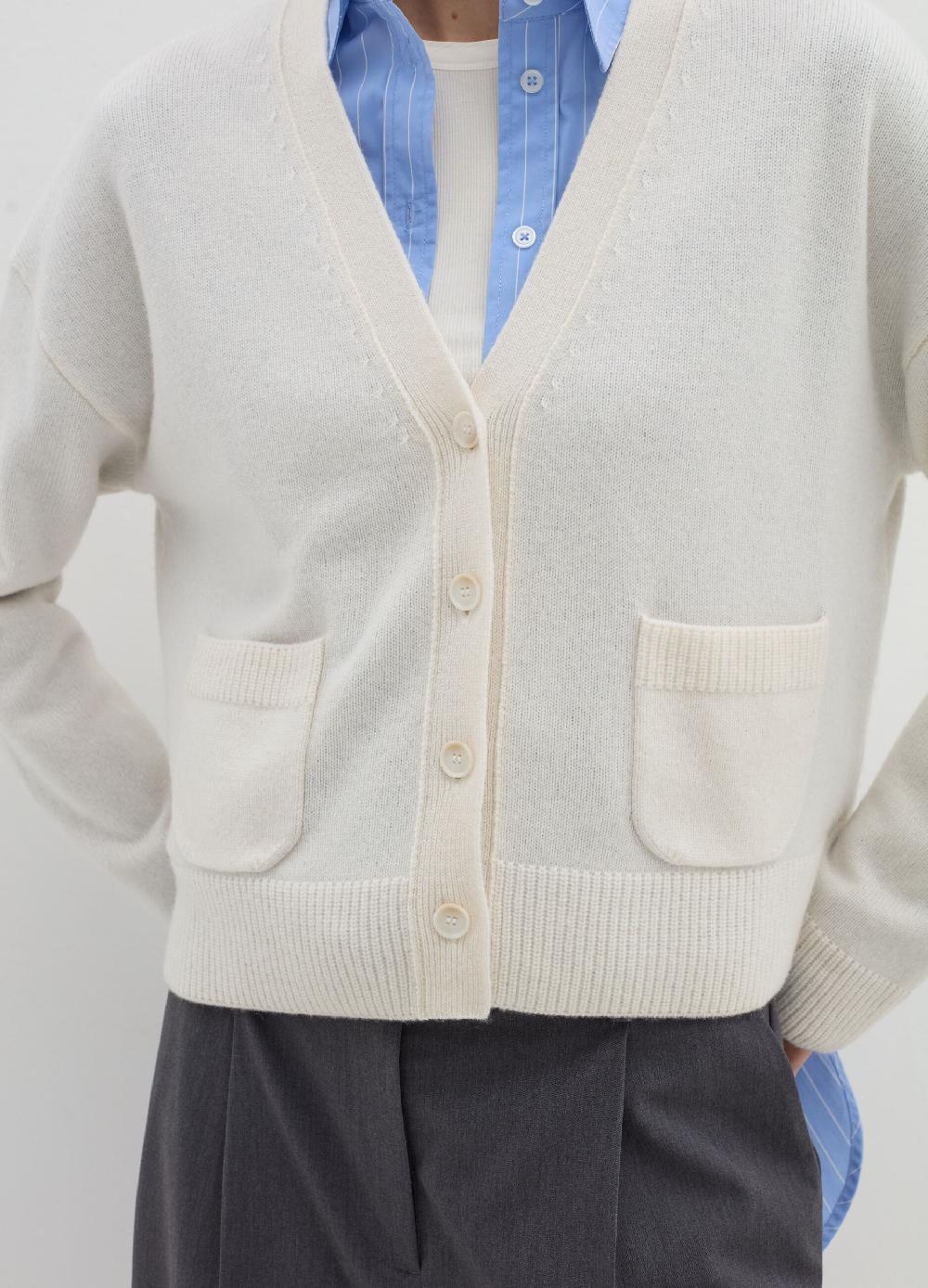 Stefanel Cardigan in lana e cashmere con scollo a V Vendita