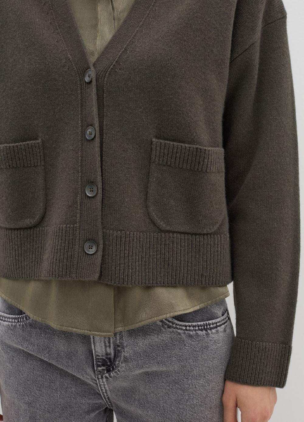 Stefanel Cardigan in lana e cashmere con scollo a V Pezzi Unici