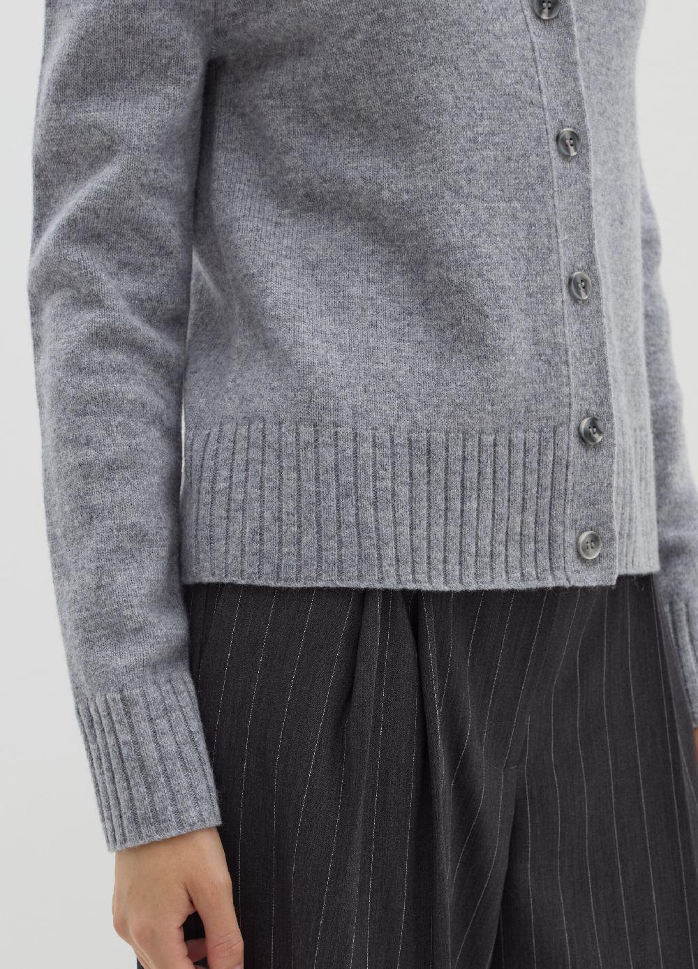 Stefanel Cardigan girocollo in lana cardata Prezzo Ridotto