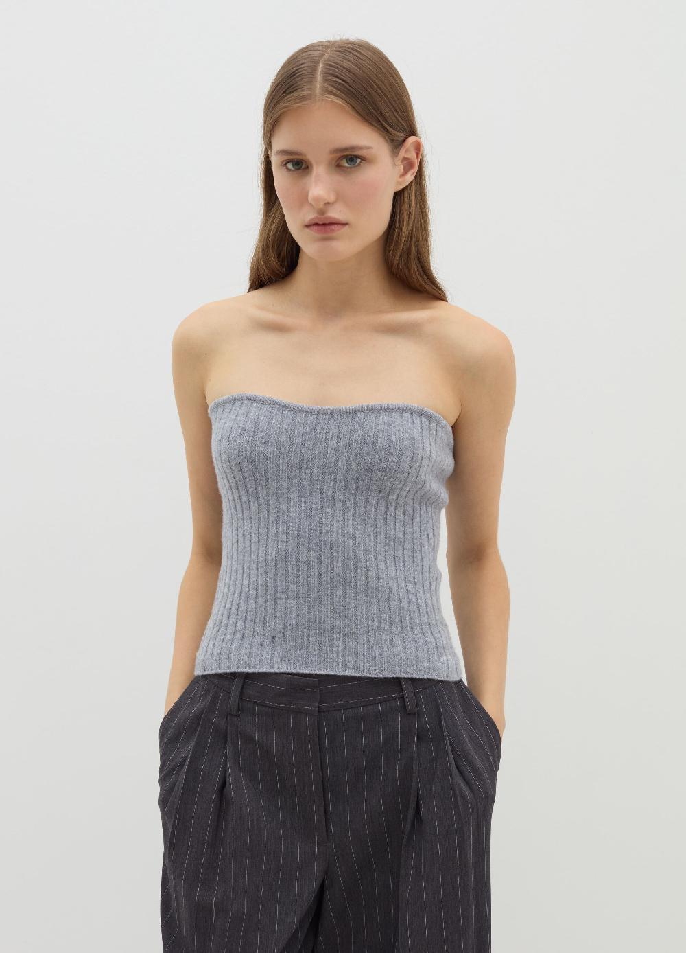 Stefanel Top a fascia in lana cardata Sottocosto