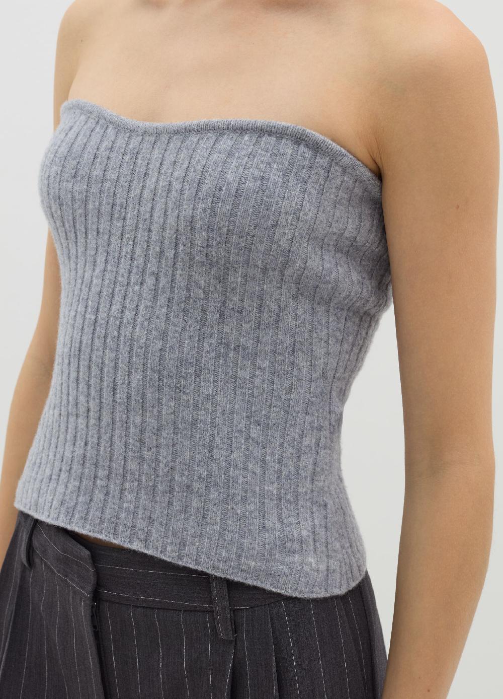 Stefanel Top a fascia in lana cardata Sottocosto