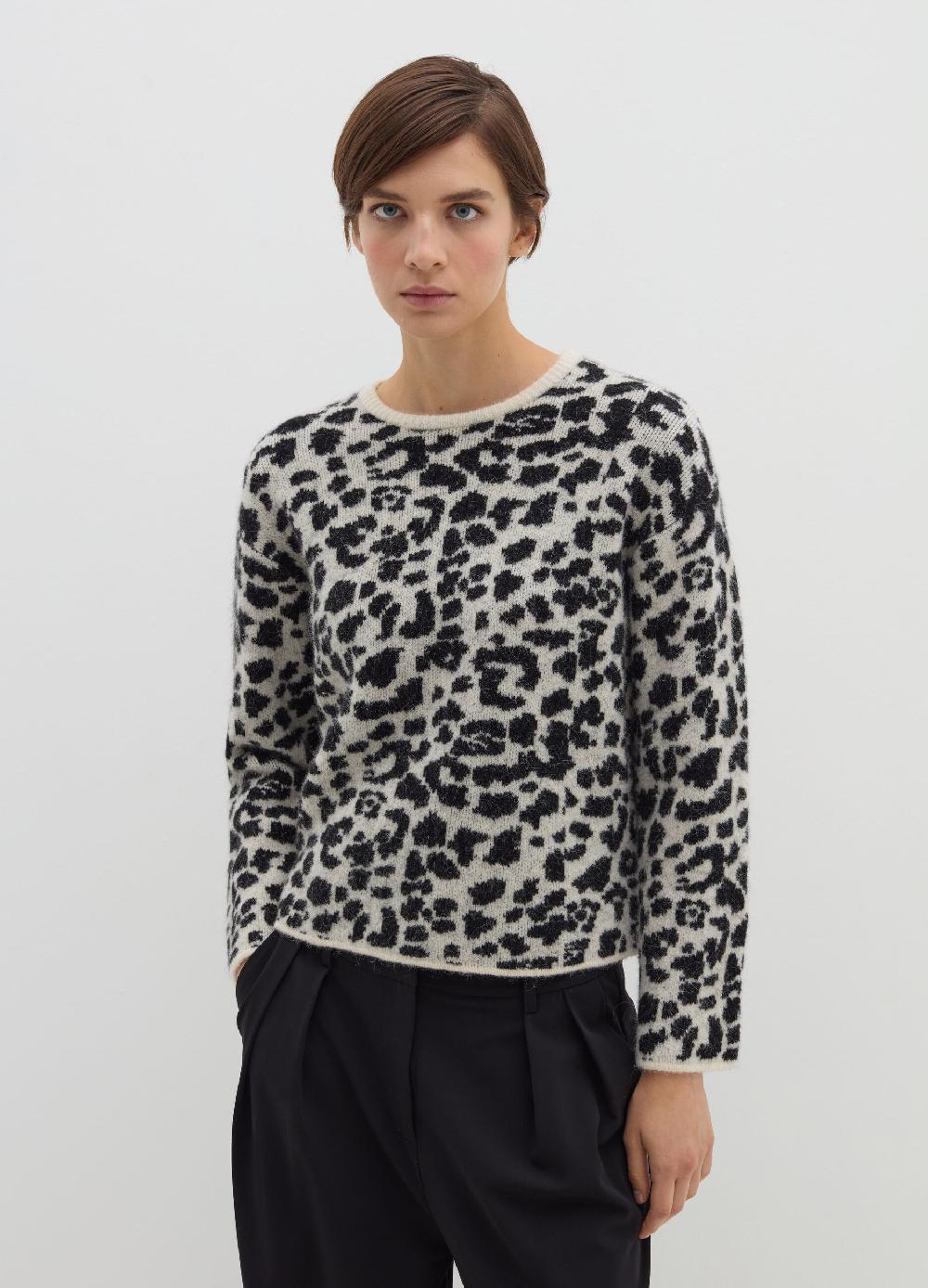 Stefanel Pullover con disegno jacquard animalier Convenienza