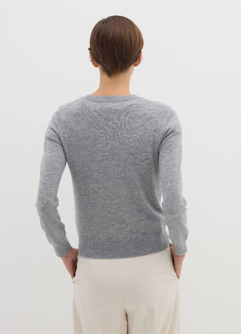 Stefanel Maglia in lana cardata con maniche lunghe Presa