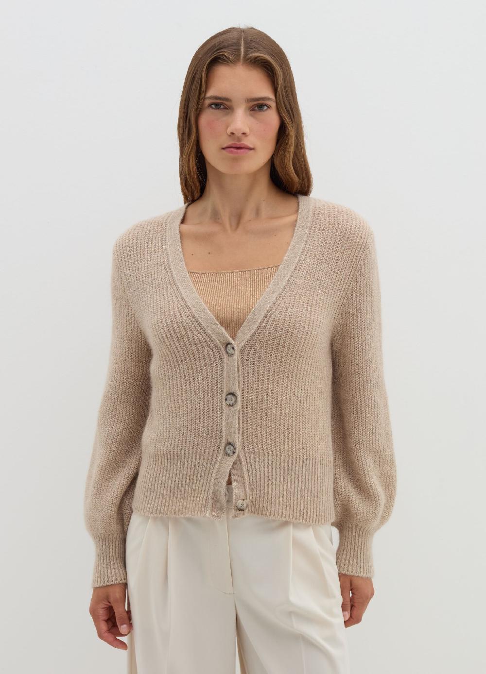 Stefanel Cardigan in lurex con scollo a V Offerta